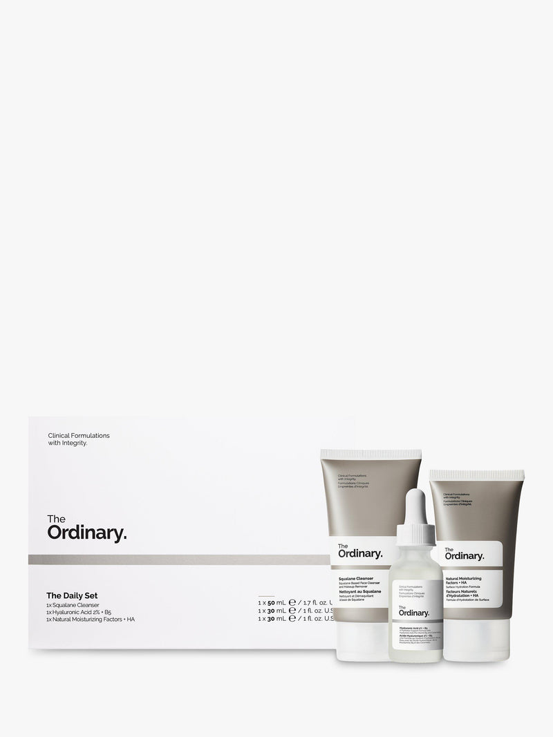 The Ordinary skincare gift set with hyaluronic acid (British brand)