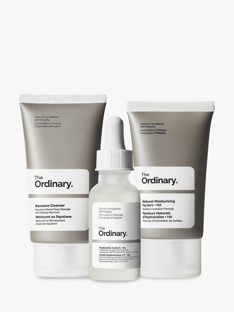 The Ordinary skincare gift set with hyaluronic acid (British brand)