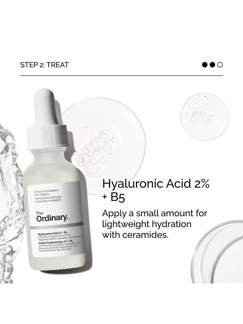 The Ordinary skincare gift set with hyaluronic acid (British brand)