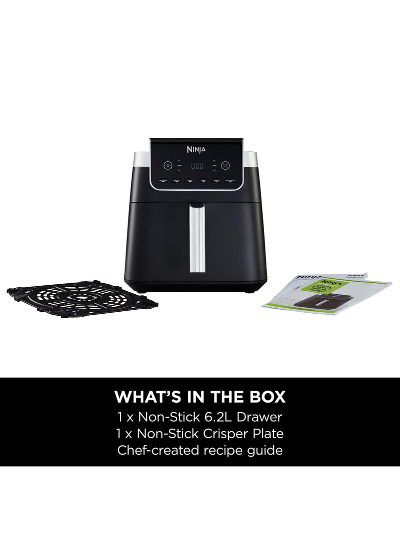 Ninja AF180 Max Pro Air Fryer 6.2L Black, imported from the UK