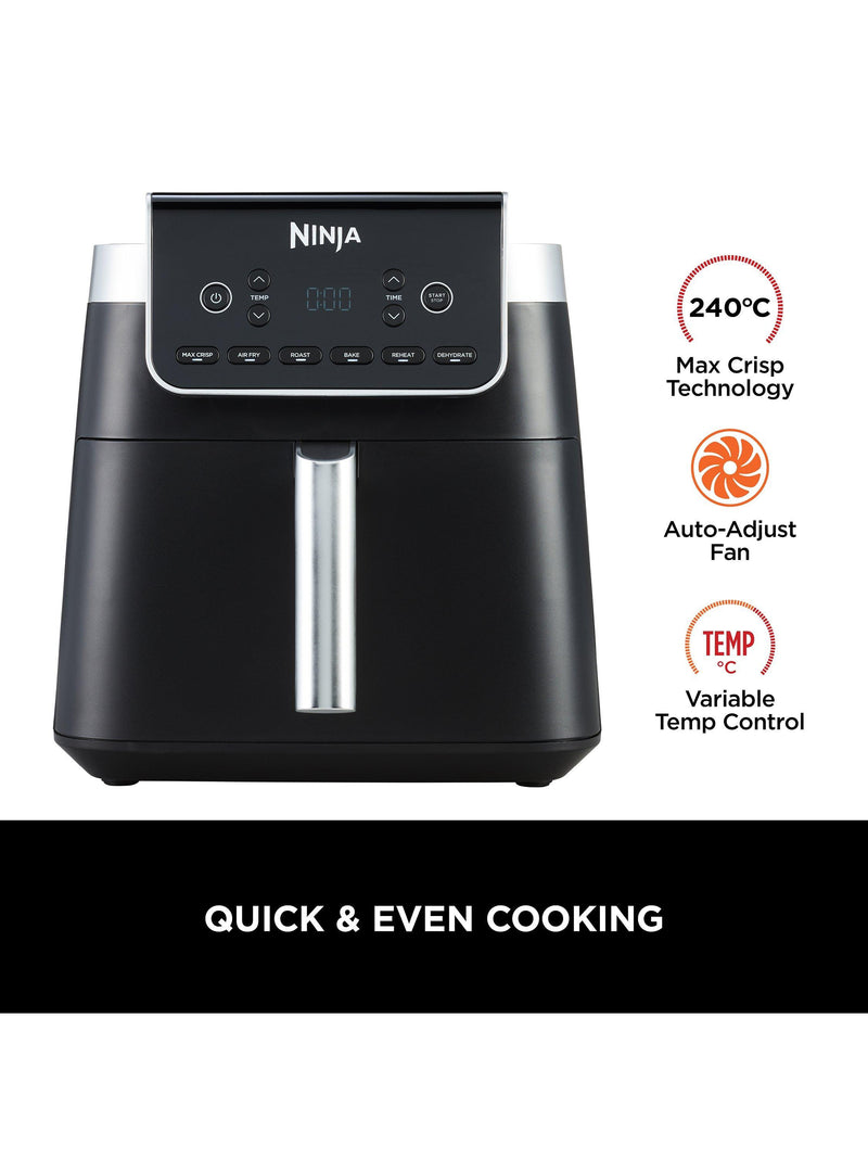 Ninja AF180 Max Pro Air Fryer 6.2L Black, imported from the UK