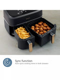 Philips dual basket air fryer 9L (British brand)