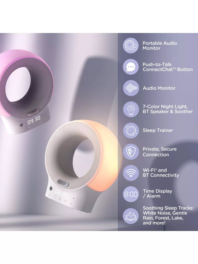 Hubble Eclipse Plus smart audio monitor and sleep trainer, imported from the UK