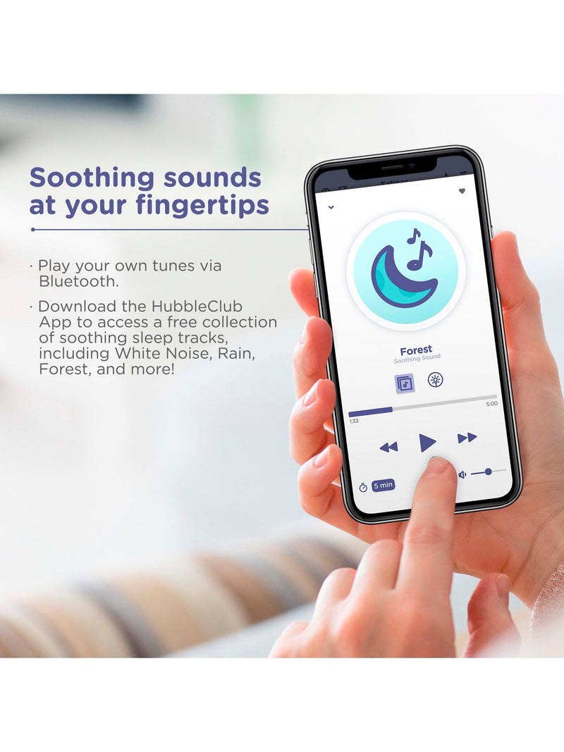 Hubble Eclipse Plus smart audio monitor and sleep trainer, imported from the UK