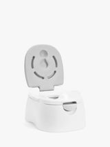 John Lewis Munchkin 3 in 1 Multistage Potty Seat White/Grey Potty Training Seat- Buy online at McGrocer