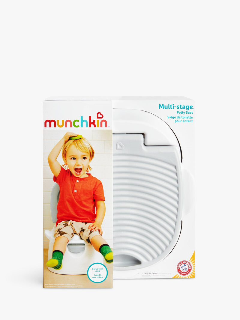 Munchkin 3 in 1 Multistage Potty Seat White/Grey, imported from the UK
