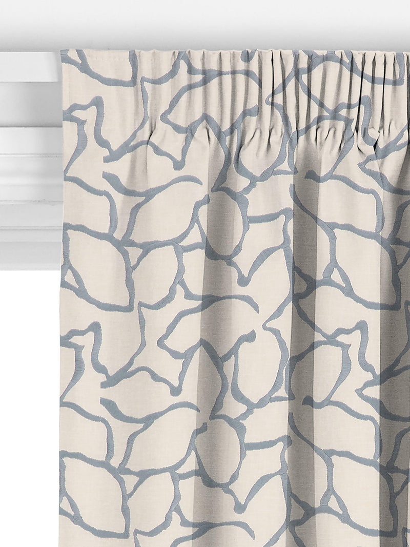 John Lewis Calathea embroidered curtain slate, imported from the UK