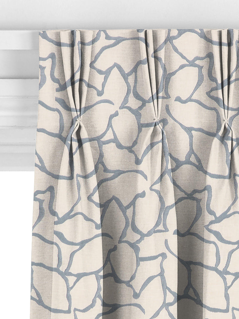 John Lewis Calathea embroidered curtain slate, imported from the UK