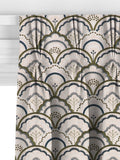 John Lewis Astra embroidery curtains dark olive made to measure - British product