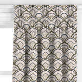 John Lewis Astra embroidery curtains dark olive made to measure - British product