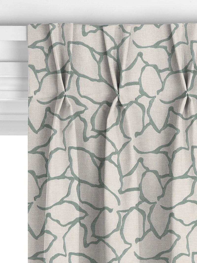 John Lewis Calathea made to measure curtains Myrtle Green, UK version