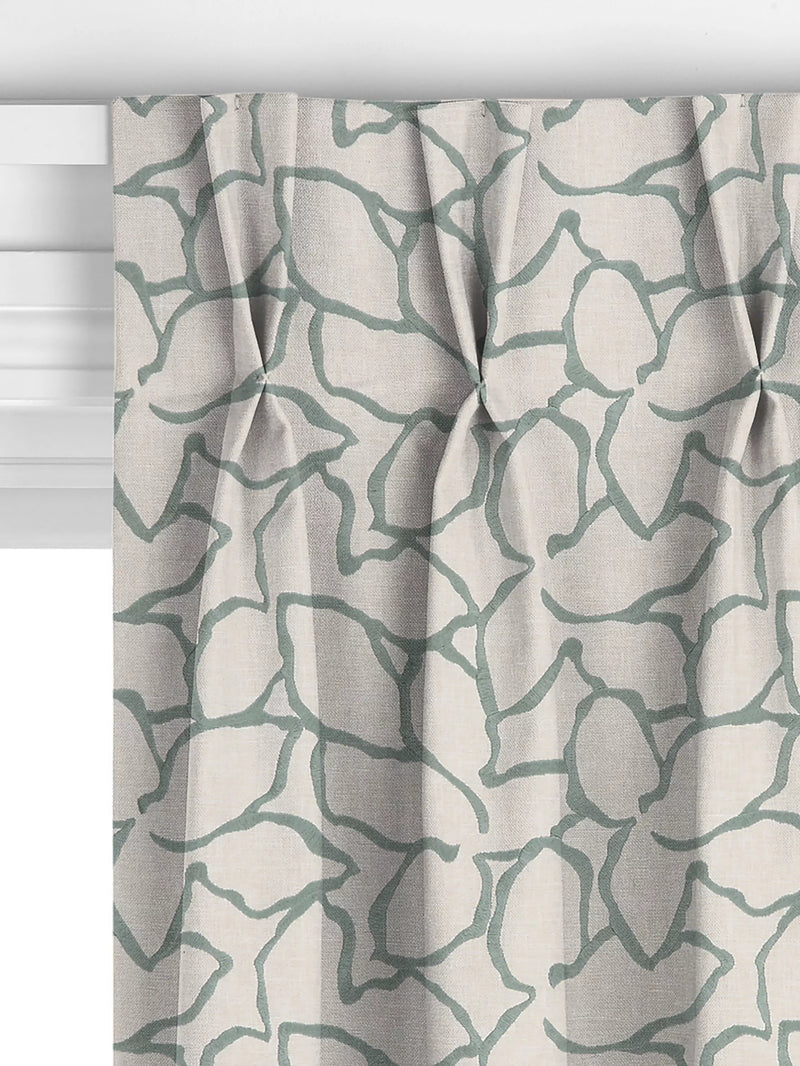 John Lewis Calathea made to measure curtains Myrtle Green, UK version