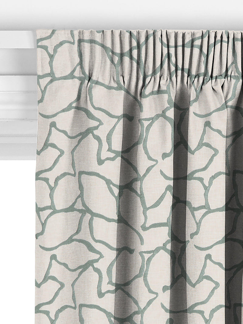 John Lewis Calathea made to measure curtains Myrtle Green, UK version