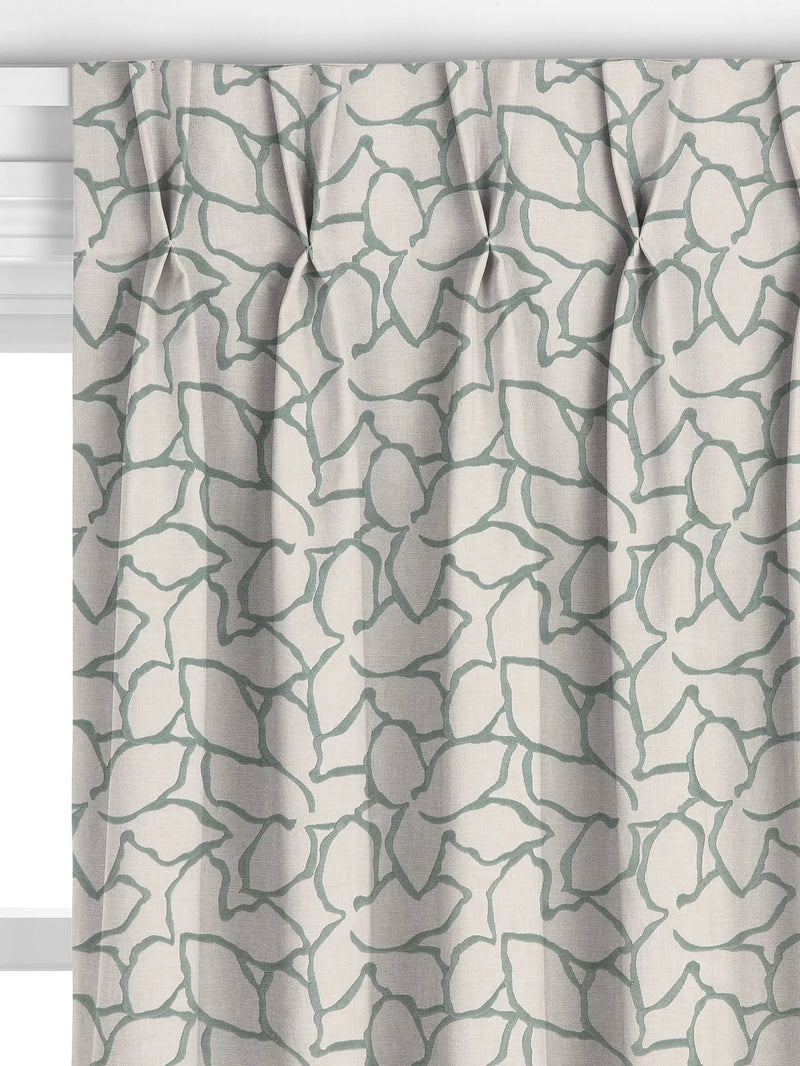 John Lewis Calathea made to measure curtains Myrtle Green, UK version