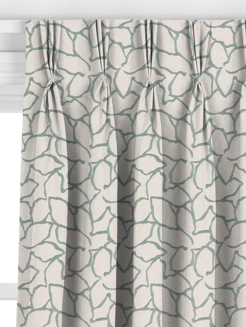 John Lewis Calathea made to measure curtains Myrtle Green, UK version