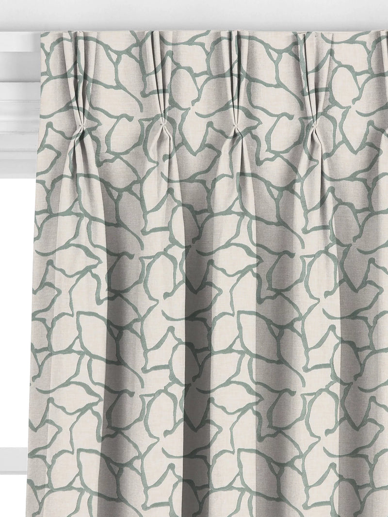 John Lewis Calathea made to measure curtains Myrtle Green, UK version