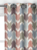 John Lewis Ikat curtains blue multi made to measure (British brand)