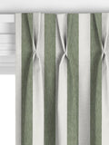 John Lewis Bold Stripe curtains Myrtle Green made to measure - British product