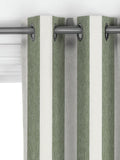 John Lewis Bold Stripe curtains Myrtle Green made to measure - British product