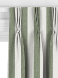 John Lewis Bold Stripe curtains Myrtle Green made to measure - British product