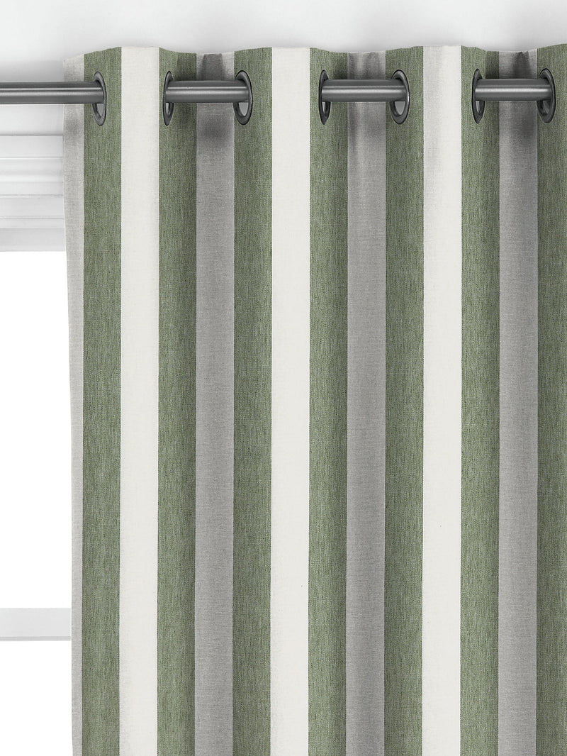 John Lewis Bold Stripe curtains Myrtle Green made to measure - British product