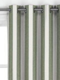 John Lewis Bold Stripe curtains Myrtle Green made to measure - British product