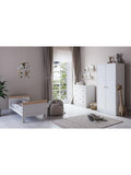 Little Acorns Florence Cotbed, White/Oak