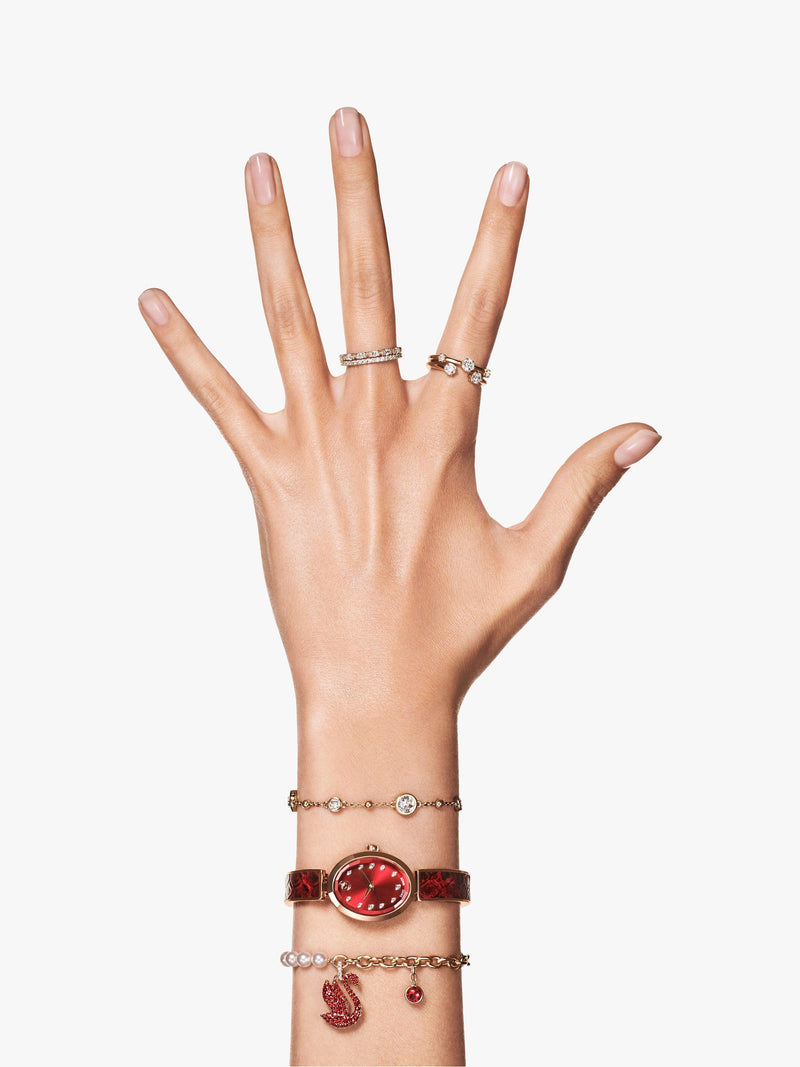 Swarovski Imber round crystal bracelet gold tone (British brand)