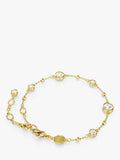 Swarovski Imber round crystal bracelet gold tone (British brand)