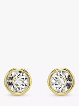 John Lewis Swarovski Imber Crystal Stud Earrings Gold- Buy online at McGrocer