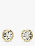 Swarovski Imber crystal stud earrings gold tone (British brand)