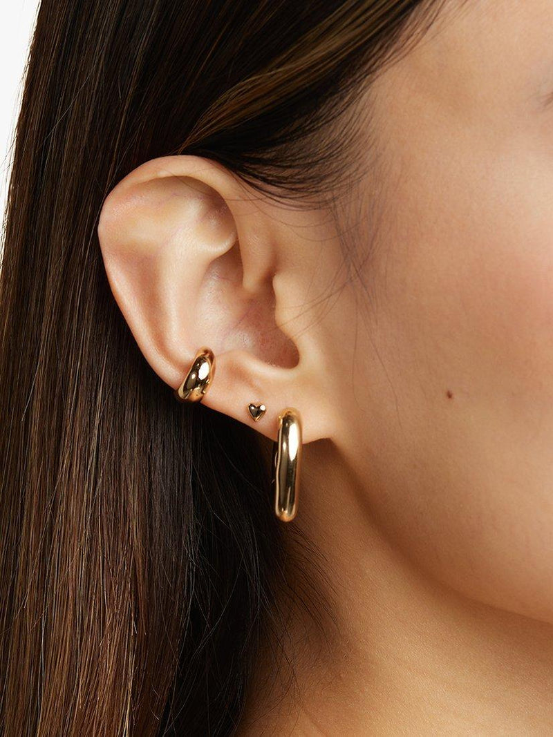 Astrid & Miyu gold heart stud earrings, UK version