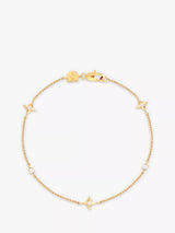 John Lewis Astrid & Miyu Cosmic Star Charm Bracelet Gold 16.5cm- Buy online at McGrocer