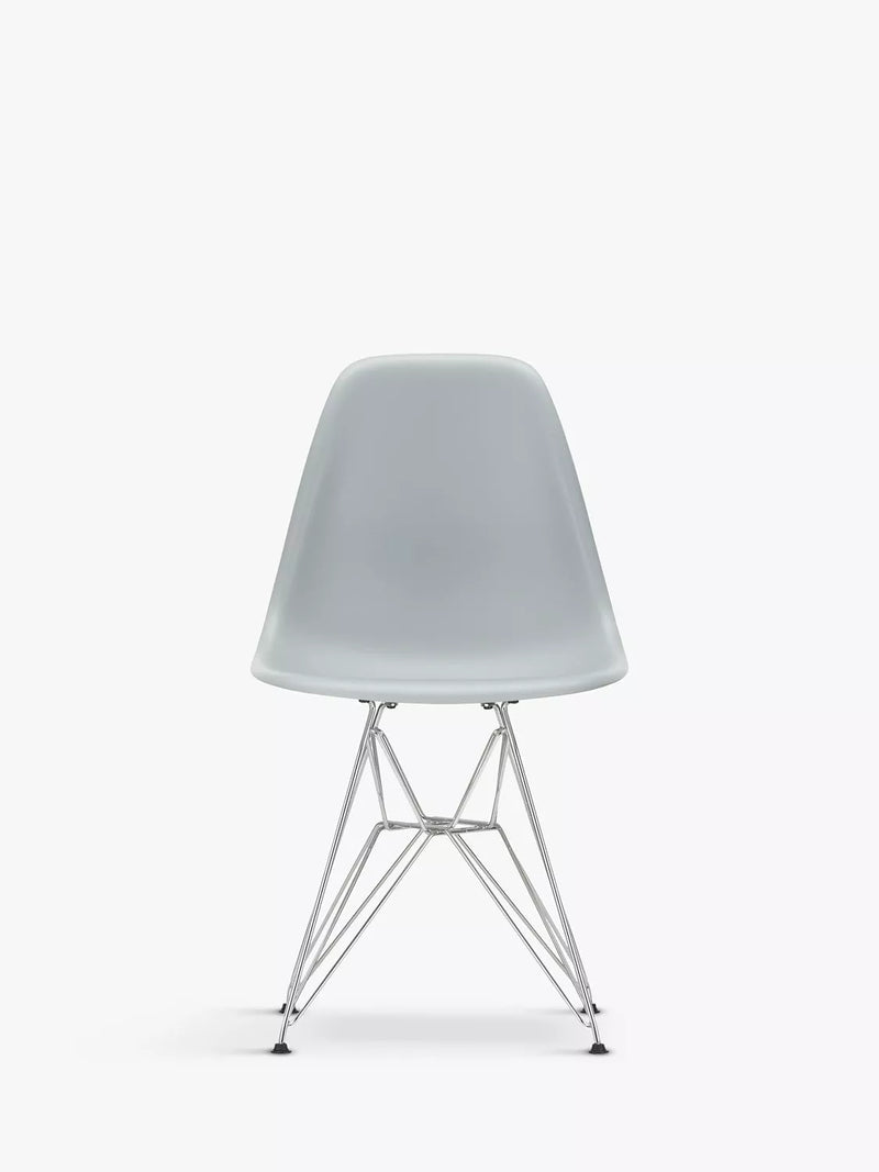 Vitra Eames RE DSR Chaise en Plastique Recyclé avec Pieds Chromés
