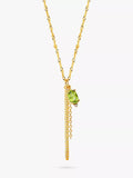 DPT Antwerp peridot diamond pendant necklace gold - British product