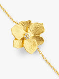 DPT Antwerp diamond jasmine flower chain bracelet gold, UK version