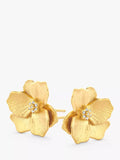 DPT Antwerp diamond stud earrings jasmine flower small UK version