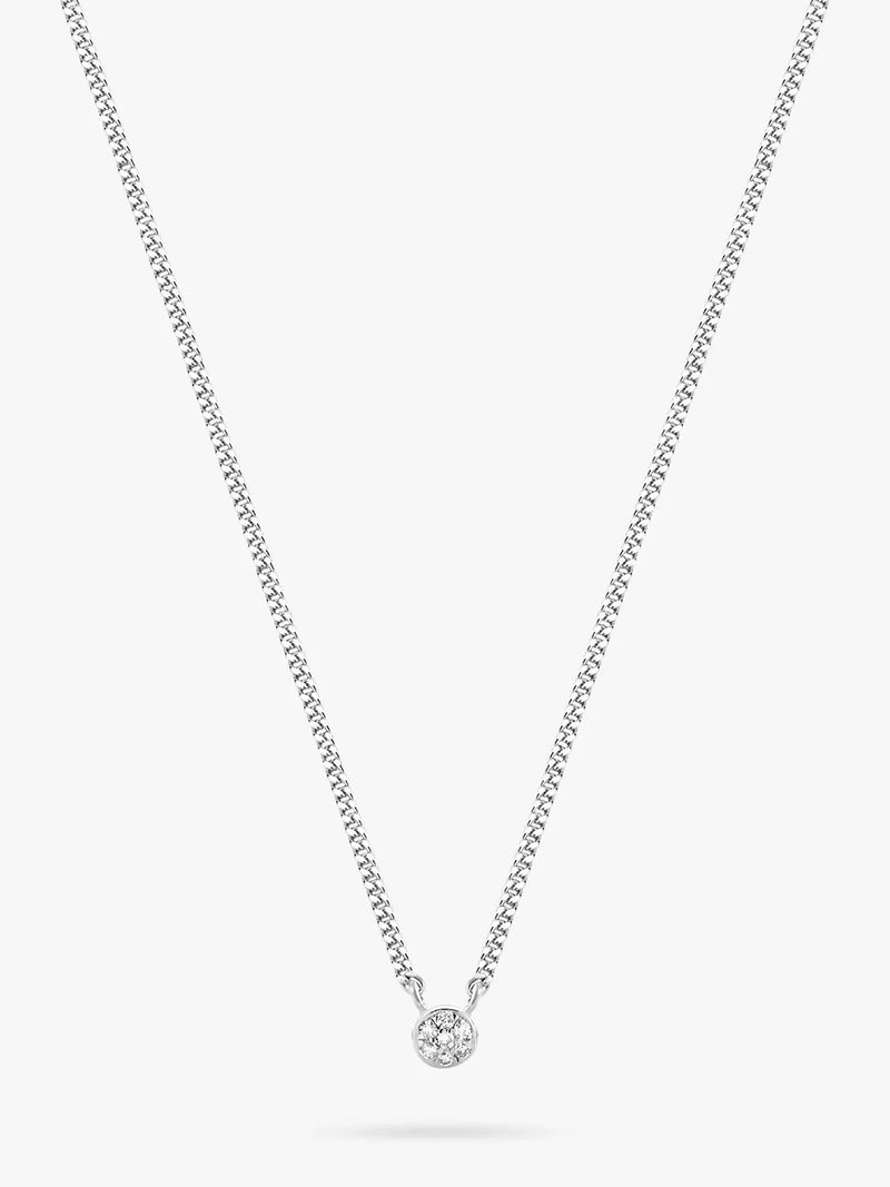 DPT Antwerp diamond pendant necklace silver 0.02ct - British product