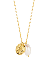 John Lewis DPT Antwerp Baroque Pearl & Diamond Pendant Necklace, Gold- Buy online at McGrocer