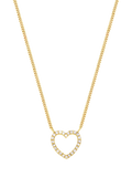 DPT Antwerp gold heart of diamonds pendant necklace - British product