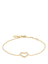 John Lewis DPT Antwerp Heart of Diamonds Chain Bracelet- Buy online at McGrocer