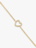 DPT Antwerp Heart of Diamonds chain bracelet, imported from the UK