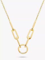 John Lewis DPT Antwerp Break Away Diamond Link Necklace Gold 40-45cm- Buy online at McGrocer