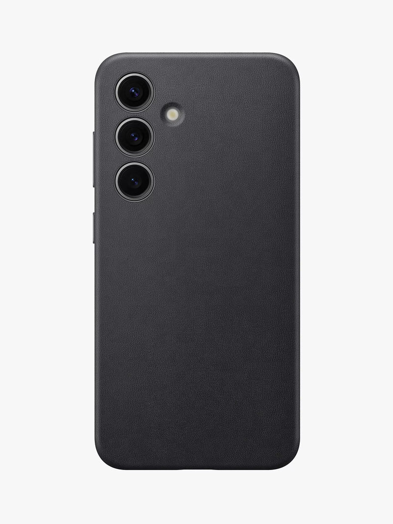 Samsung Galaxy S24 vegan leather case black (British brand)