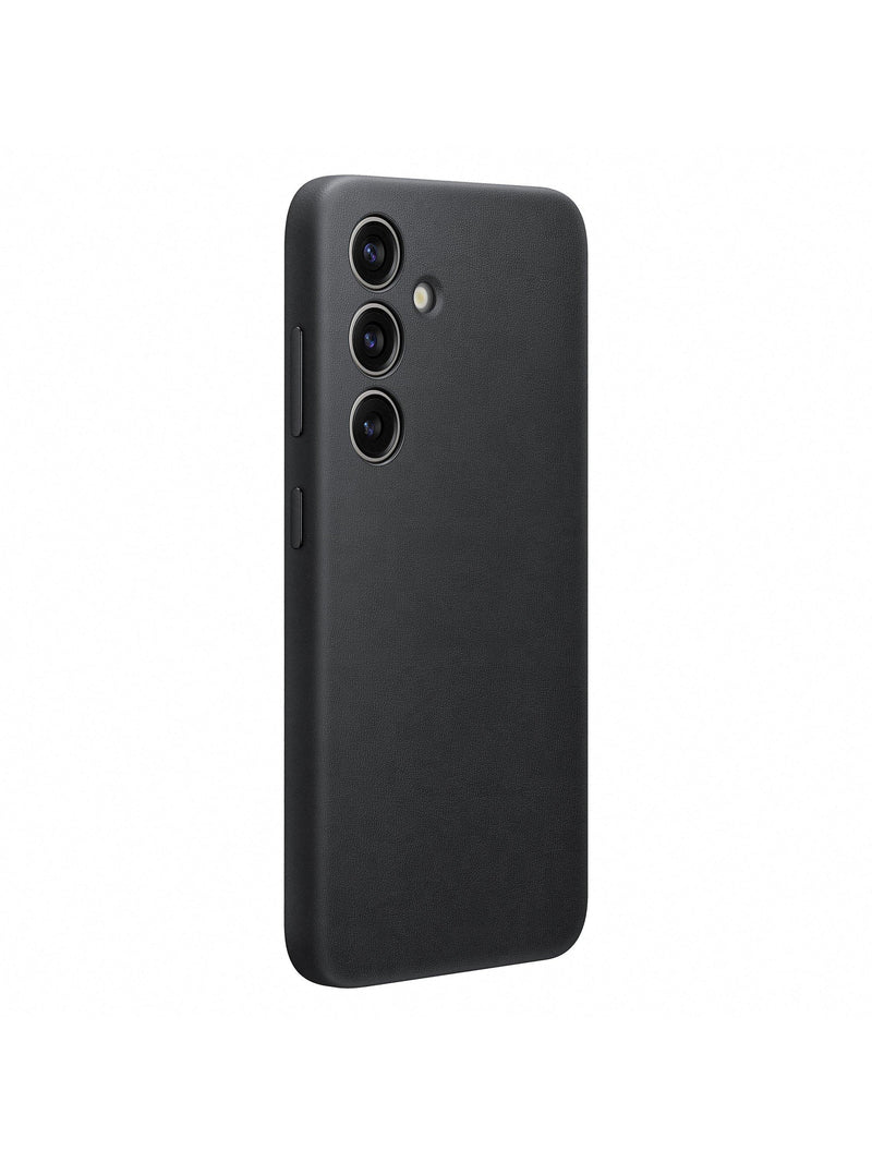 Samsung Galaxy S24 vegan leather case black (British brand)