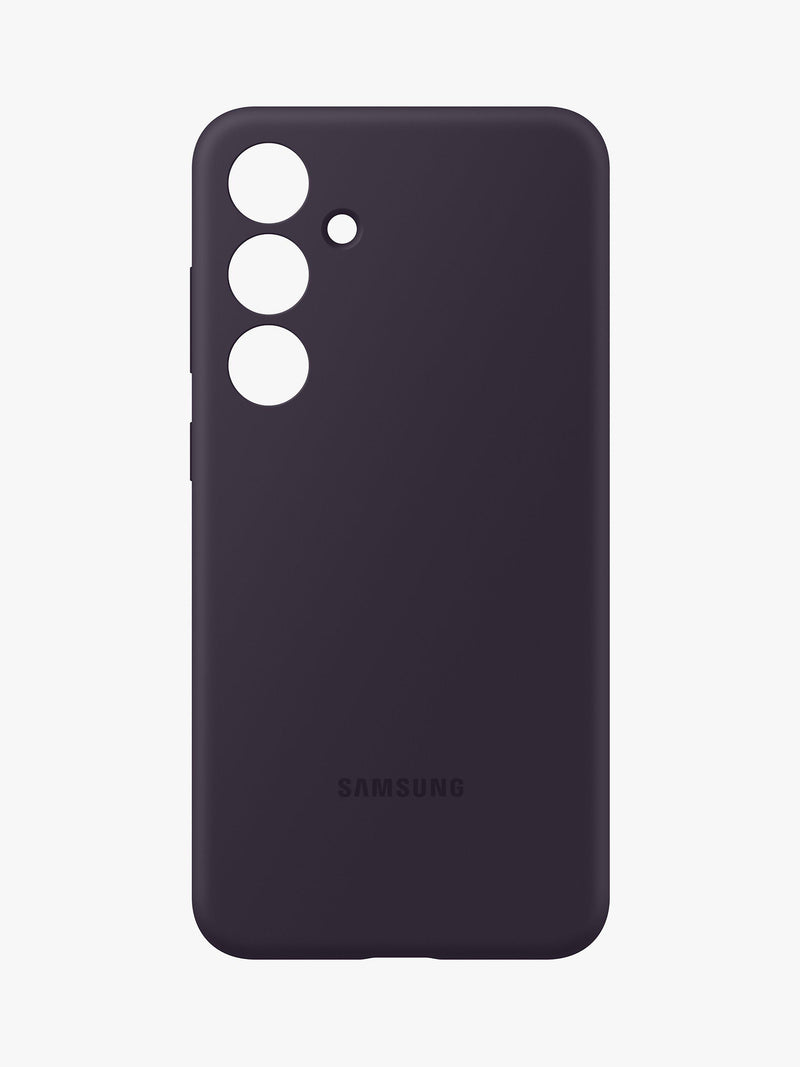 Samsung Silicone Case Dark Violet for Galaxy S24+, imported from the UK