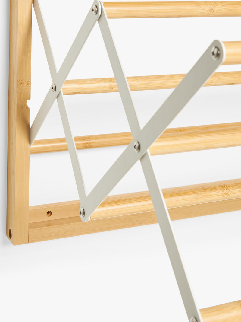 John Lewis wall-fixed bamboo airer 60cm wide (British brand)