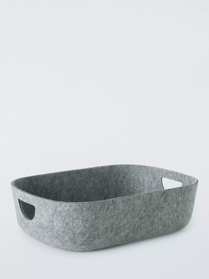 John Lewis felt storage tray in grey, 34x46x12cm, UK version