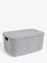 John Lewis Felt Lidded Storage Box for Home Organization- Buy online at McGrocer