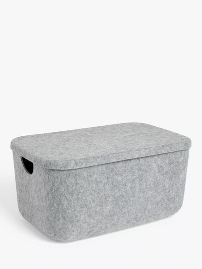 John Lewis Felt Lidded Storage Box for Home Organization- Buy online at McGrocer